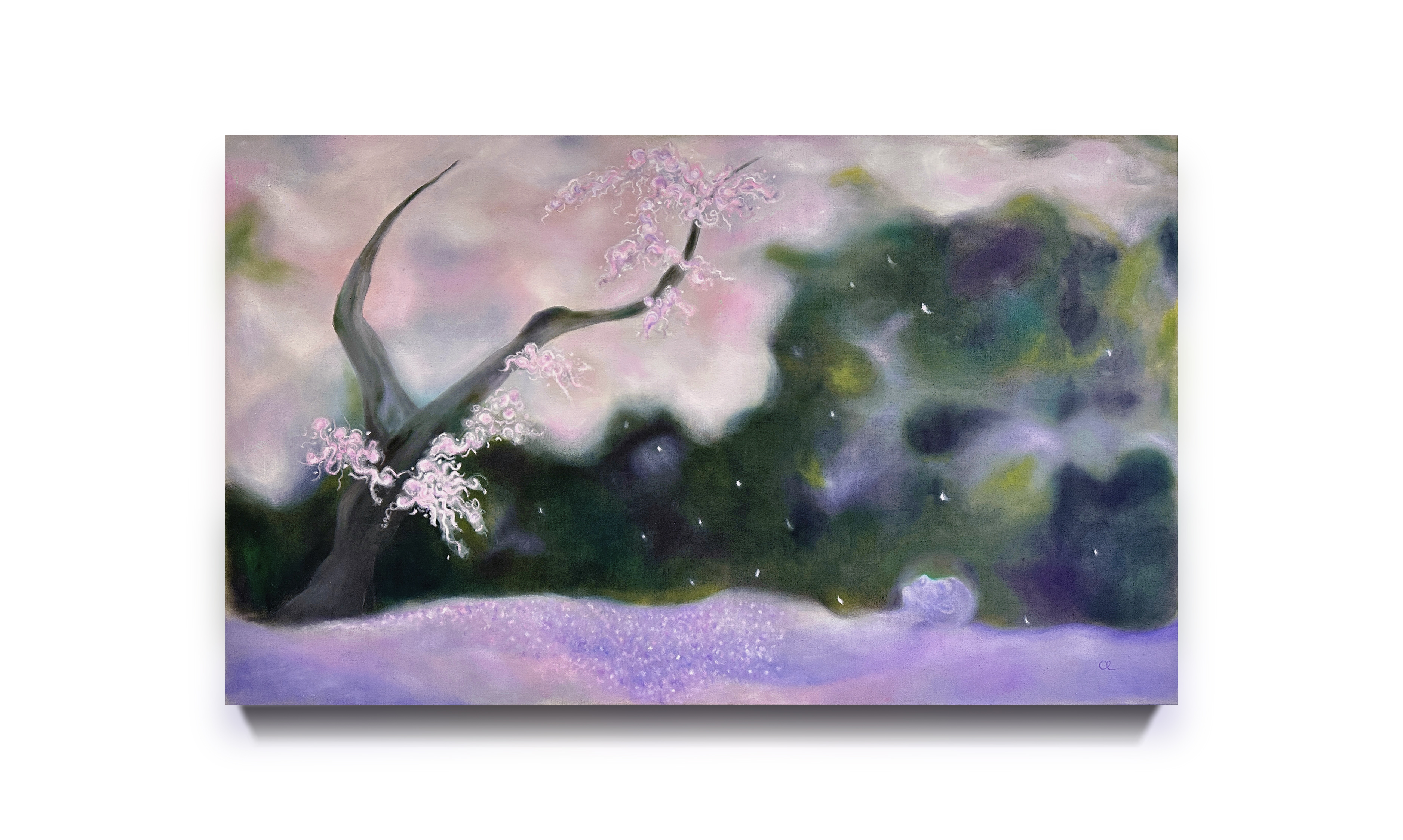 Did the tree Feel me too? 120*200cm Oil on linen 2025