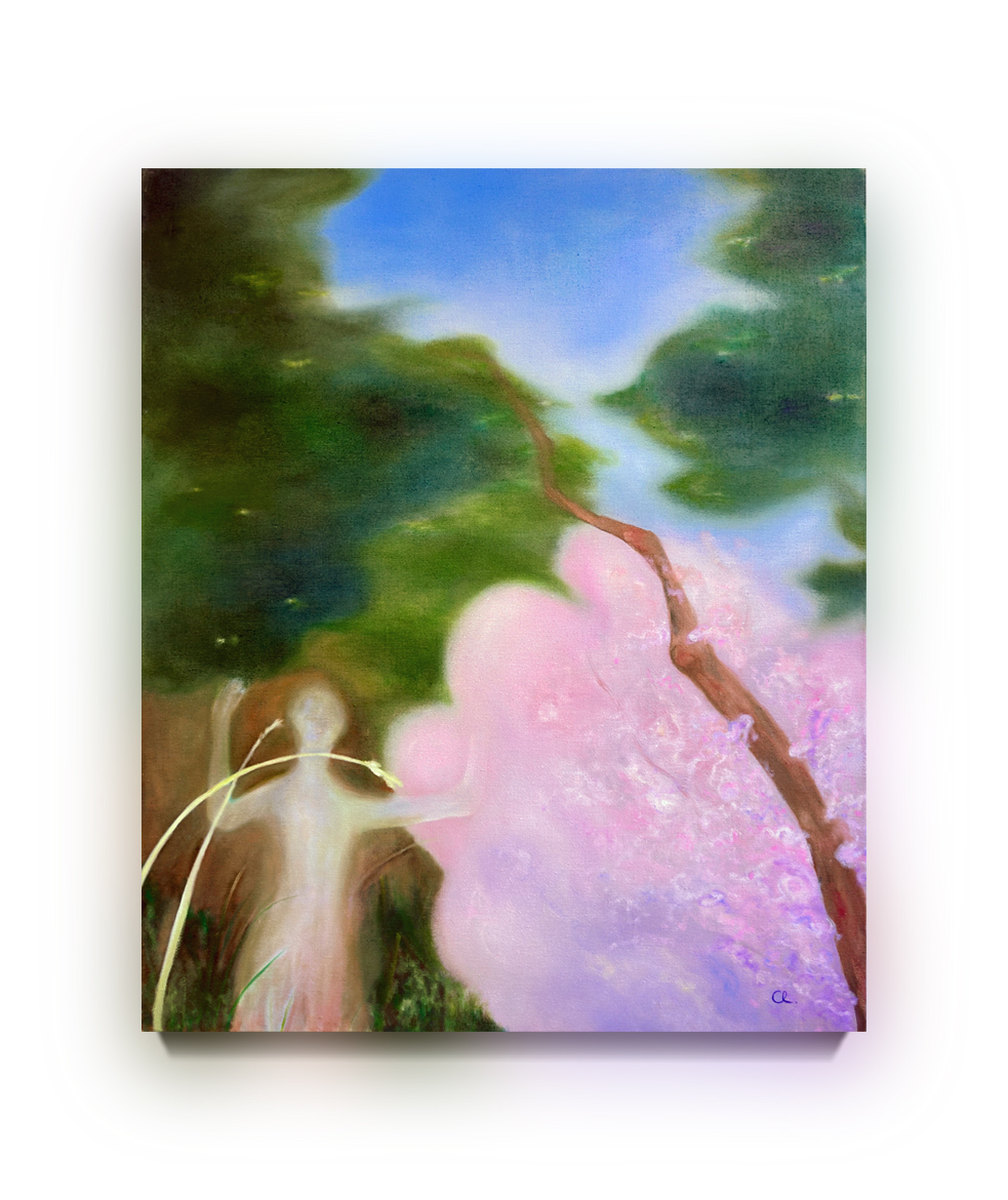 Take me in like Light through Leaves. 120*110cm Oil on linen 2025