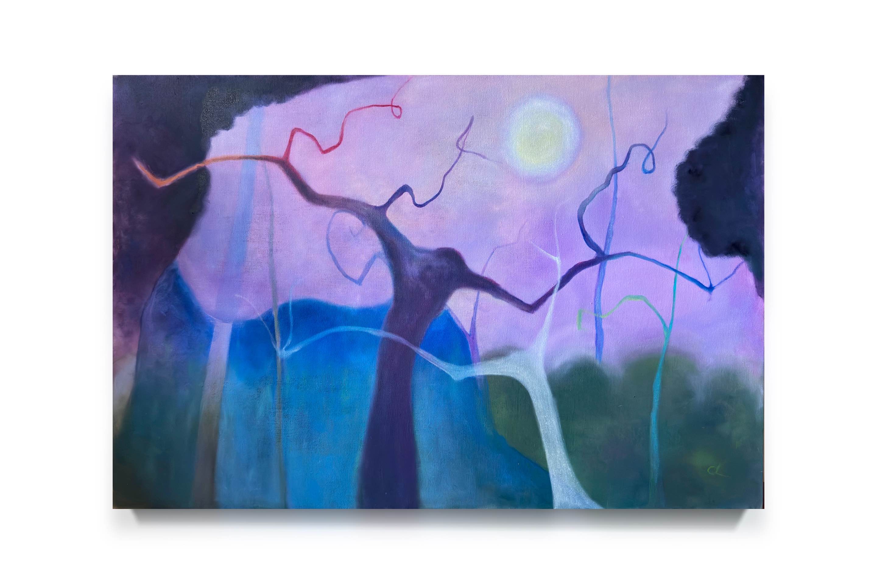 Like I wasn t a Stranger to this Silence. 90*135cm Oil on linen 2025